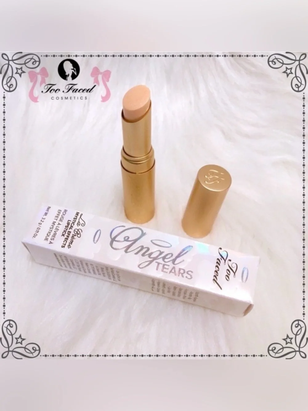 NIB Too Faced Angel Tears La Crème Mystical Effects Lipstick